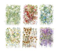 120 Pcs Flower Stickers Waterproof Stickers Flower Sticker for Crafts Large Botanical Ephemera for Scrapbooking Journaling, DIY Crafting and Art Supplies