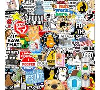 120 Pcs Funny Stickers for Adults, Scrapbook Stickers for Kindle | Prank Hilarious Sticker Pack | Waterproof Cool Sticker for Laptop, Hard Hats, Sarcastic, Scrapbooking Decals