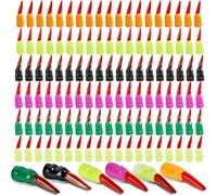 120 Pcs Halloween Colorful Witch Fingers Plastic Witch Fingers Pointers for Kids Reading Witch Cosplay Costume Party Decorations, 6 Colors