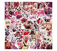 120 Pcs Hazbin Hotel Stickers for Children Teens Girls Boys,Nordic Style Hell Inn Stickers for Water Bottles Computer,Bicycle,Skateboard,Laptop,Waterproof Vinyl for Wall,Graffiti Stickers