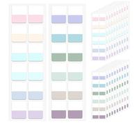 120 Pcs Index Stickers, Index Tabs, Light Color Sticky Index Tabs, Sticky for Study, Office