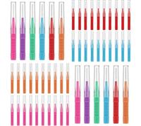 120 Pcs Interdental Brushes, 5 Sizes Soft Dental Brushes Toothpicks Dental Floss Brush Floss Sticks Dental for Teeth Gaps, Braces & Oral Hygiene Care