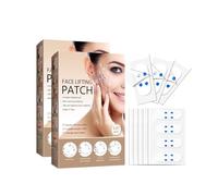 120 Pcs Invisible Face & Neck Lifting Tape - Anti-Wrinkle, Double Chin & Sagging Skin Facial Adhesive Strips for Instant Facelift Before Makeup (2 Box/ 240 Pcs)