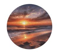 120 PCS Jigsaw Puzzle for Adults Personalized Picture Puzzle Beach Sunrise Customized Wooden Puzzle for Family, Birthday, Wedding, Game Nights Gifts Animal Alien Shape Puzzle
