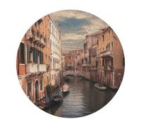120 PCS Jigsaw Puzzle for Adults Personalized Picture Puzzle Beautiful Venice Canal View Customized Wooden Puzzle for Family, Birthday, Wedding, Game Nights Gifts Animal Alien Shape Puzzle