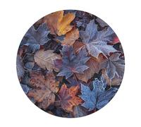 120 PCS Jigsaw Puzzle for Adults Personalized Picture Puzzle Frost Covered Leaves Customized Wooden Puzzle for Family, Birthday, Wedding, Game Nights Gifts Animal Alien Shape Puzzle