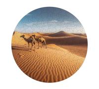 120 PCS Jigsaw Puzzle for Adults Personalized Picture Puzzle Sand Dunes in The Sahara Desert Customized Wooden Puzzle for Family, Birthday, Wedding, Game Nights Gifts Animal Alien Shape Puzzle