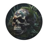 120 PCS Jigsaw Puzzle for Adults Personalized Picture Puzzle Skull and Plants Customized Wooden Puzzle for Family, Birthday, Wedding, Game Nights Gifts Animal Alien Shape Puzzle