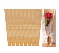 120 Pcs Kraft Paper Cones | Wedding Confetti & Single Rose Cones, Eco-Friendly Petals Bags for Wedding Party Favors, Flower Bouquet Packing and Gift Packaging Loopunk