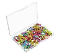 120 Pcs Metal Stitch Markers Spiral Crochet Markers Ring Multicolor Crochet Locking Stitch Markers Helical-Shaped Crochet Marker Ring for Knitting Crocheting DIY Craft Sewing Clothing Tag