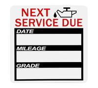 120 Pcs Oil Change Stickers Removable Static Cling Oil Change Reminder Sticker for Windshield No Residue Clear Next Service Due Maintenance Service Label for Car Auto Vehicle Window 2x2 Inch