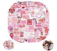 120 PCS Pink Stickers, Waterproof Stickers,Book Stickers for Kindle, Reading BOOKTOK Stickers, for Water Bottle, Scrapbook, Notebook, Laptop, Book, Computer