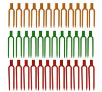 120 Pcs Plastic Strawberry Plant Support Pins Plant Clips Garden Pins for Plant Cutting,3 Colors U-Shaped Anchor Clips for Cuttings, Strawberry Runners While They Root