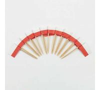 120 Pcs Poland Flag Cocktail Picks - 6.5cm (2.5in) Bamboo Toothpicks with Mini Flags - Sturdy Food & Drink Garnish Picks for Parties, Bars, Catering & Events - by Mobi Lock