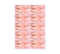 120 Pcs Press On Nails French Tip False Nails Full Covers Stick On Nails Artificial Fingernails Manicures Supplies