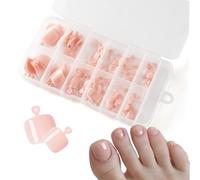 120 Pcs Press On Toe Nails, Colorful Wearable Toe Nail Art Tips Boxed, Full Cover Solid Color Short Toe Nail Stickers for DIY Manicure,Versatile and flattering
