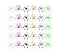 120 Pcs Realistic Spiders, 6 Colors Plastic Small Fake Spider Toys Black Fake Spiders Terror Funny Prank Props for Home and Party Decorations,plastic spiders,small toys