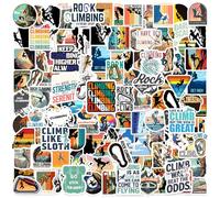 120 PCS Rock Climbing Stickers, Outdoor Extreme Adventure Sports Stickers for Water Bottles, Laptops, Suitcases, Skateboards, Car, Perfect Gifts for Climber, Adults, Teens and Kids