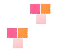 120 Pcs Scalloped Paper Napkins in Pink Orange, Decorative | Chic Modern Accent for Beverages and Sweets, Easy Disposal, for Hosts, Planners, Festive Gatherings