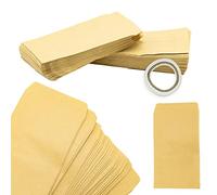 120 Pcs Seed and Money Envelopes, Kraft Paper Small Envelopes for Packing Small Items, Wages, Coins, Notes, Beads - Yellow Kraft Paper (Xf120)