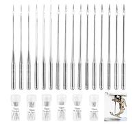 120 Pcs Sewing Machine Needles, Kcmell Universal Machine Needles in 6 Sizes 65/9, 75/11, 80/12, 90/14, 100/16, 110/18, Sharp Sewing Machine Needles for Home Sewing Machine