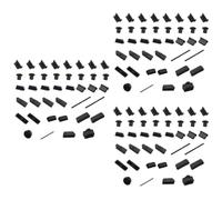 120 Pcs Silicone USB Port Stopper Protector Set | Reusable Black Caps, Blocks Contamination and Helps Prevent Short Circuits for Rj45 Connectors Random Style