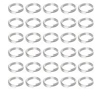 120 PCS Split Rings, 8mm Stainless Steel Key Ring, Key Chain Rings, Split Jump Rings, Metal Open Jump Rings for Keychains, Jewelry Making, DIY Crafts