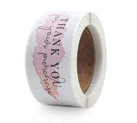120 Pcs Thank You Stickers, Self-Adhesive Roll Labels for Gift Wrapping, Business & Retail Use