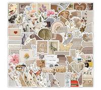 120 Pcs Vintage Aesthetic Scrapbook Stickers,Journal Stickers Waterproof Vinyl Stickers for Scrapbooking,Aesthetic Stickers Scrapbooking Supplies for DIY Crafts Teens & Adults Journaling Decoration