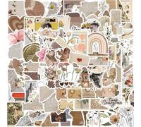 120 Pcs Vintage Aesthetic Scrapbook Stickers|Waterproof Vinyl Stickers for Journals,Planners & Water Bottles|Scrapbooking Supplies for DIY Crafts, Junk Diary|Teens & Adults Decoration