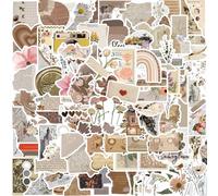 120 PCS Vintage Aesthetic Stickers for Journaling, Scrapbook Supplies, Junk Journal Stickers, Botanical Waterproof Vinyl Sticker Pack for Planner, Diary, Water Bottles, Gifts for Teen Girls Women