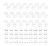 120 Pcs White Screw Cover Caps, Durable Plastic Hinged Screw Covers White for Furniture, Cabinet, Cupboard, Wardrobe, Snap on Replacement Screws Decorative Covers for M4 Screws