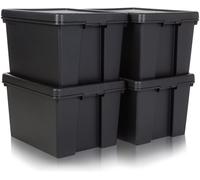 [120 Pcs] x 45L Heavy Duty Storage Box With Lid Recycled (DELIVERED ON A PALLET)