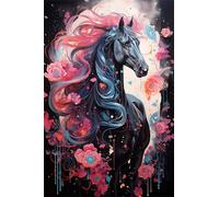 120 Piece Jigsaw Puzzle for Adults Flower Animal Horse - Fun Challenges & Brainteasing Adult Jigsaws - Puzzle Games 120 Piece