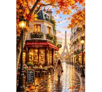 120-Piece Jigsaw Puzzle for Adults, Paris Street View Landscape | Well-fitted puzzle pieces, premium cardboard, vibrant scenery art, stress relief, wall decoration option