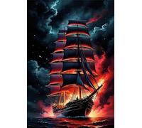 120 Piece Jigsaw Puzzle for Adults Sky Sailboat Ocean - Fun Challenges & Brainteasing Adult Jigsaws - Puzzle Games 120 Piece