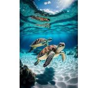 120-Piece Jigsaw Puzzle for Adults, Turtle World Landscape | Well-fitted puzzle pieces, premium cardboard, vibrant scenery art, stress relief, wall decoration option