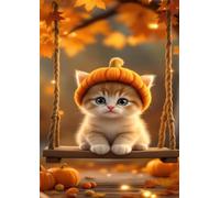 120 Piece Jigsaw Puzzles for Adults, Educational Games, Difficult, Logic Puzzles, Animal Cat Pumpkin Puzzles for Adults, Puzzle 120 Pieces