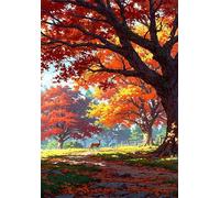 120 Piece Jigsaw Puzzles for Adults, Educational Games, Difficult, Logic Puzzles, Autumn Trees Puzzles for Adults, Puzzle 120 Pieces