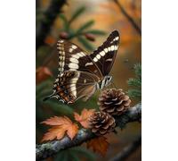 120 Piece Jigsaw Puzzles for Adults, Educational Games, Difficult, Logic Puzzles, Maple Leaf Butterfly Puzzles for Adults, Puzzle 120 Pieces