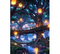 120 Piece Jigsaw Puzzles for Adults, Educational Games, Difficult, Logic Puzzles, Tree Bridge River Puzzles for Adults, Puzzle 120 Pieces