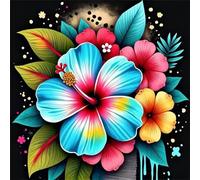 120 Piece Jigsaw Puzzles for Adults Flower Tropical Leaves, 45x45cm Puzzles for adults 120 Pieces, Fun Present & Activity for Home, Jigsaw Puzzle for Birthday