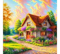 120 Piece Jigsaw Puzzles for Adults House Garden, 45x45cm Puzzles for adults 120 Pieces, Fun Present & Activity for Home, Jigsaw Puzzle for Birthday