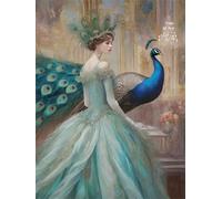 120 Piece Jigsaw Puzzles for Adults, Impossible Hard Difficult Challenging jigsaw puzzle 120 pieces adult Puzzles Classic Educational Games 25x20cm,Peacock Princess Palace