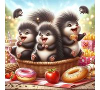 120 Piece Jigsaw Puzzles for Adults, Impossible Hard Difficult Challenging jigsaw puzzle 120 pieces adult Puzzles Classic Educational Games 45x45cm, Mole Feast