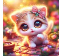 120 Piece Jigsaw Puzzles for Adults, Impossible Hard Difficult Challenging jigsaw puzzle 120 pieces adult Puzzles Classic Educational Games 45x45cm, Sunshine Bow Cat