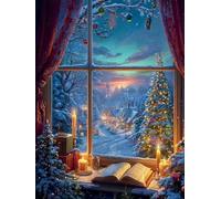 120 piece Jigsaw Puzzles for Adults Impossible Hard Difficult Challenging Puzzle, jigsaws 120 pieces for adults Fun Activity & Present for The Whole Family, Theme:Christmas Eve Village