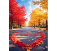 120 piece Jigsaw Puzzles for Adults Impossible Hard Difficult Challenging Puzzle, jigsaws 120 pieces for adults Fun Activity & Present for The Whole Family, Theme:Autumn Leaf Road