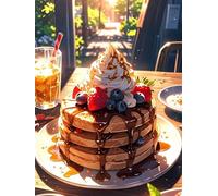 120 piece Jigsaw Puzzles for Adults Impossible Hard Difficult Challenging Puzzle, jigsaws 120 pieces for adults Fun Activity & Present for The Whole Family, Theme:Sunshine Dessert Cake