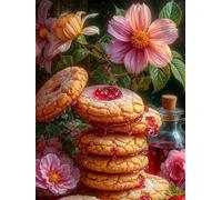 120 piece Jigsaw Puzzles for Adults Impossible Hard Difficult Challenging Puzzle, jigsaws 120 pieces for adults Fun Activity & Present for The Whole Family, Theme:Jam Cookies